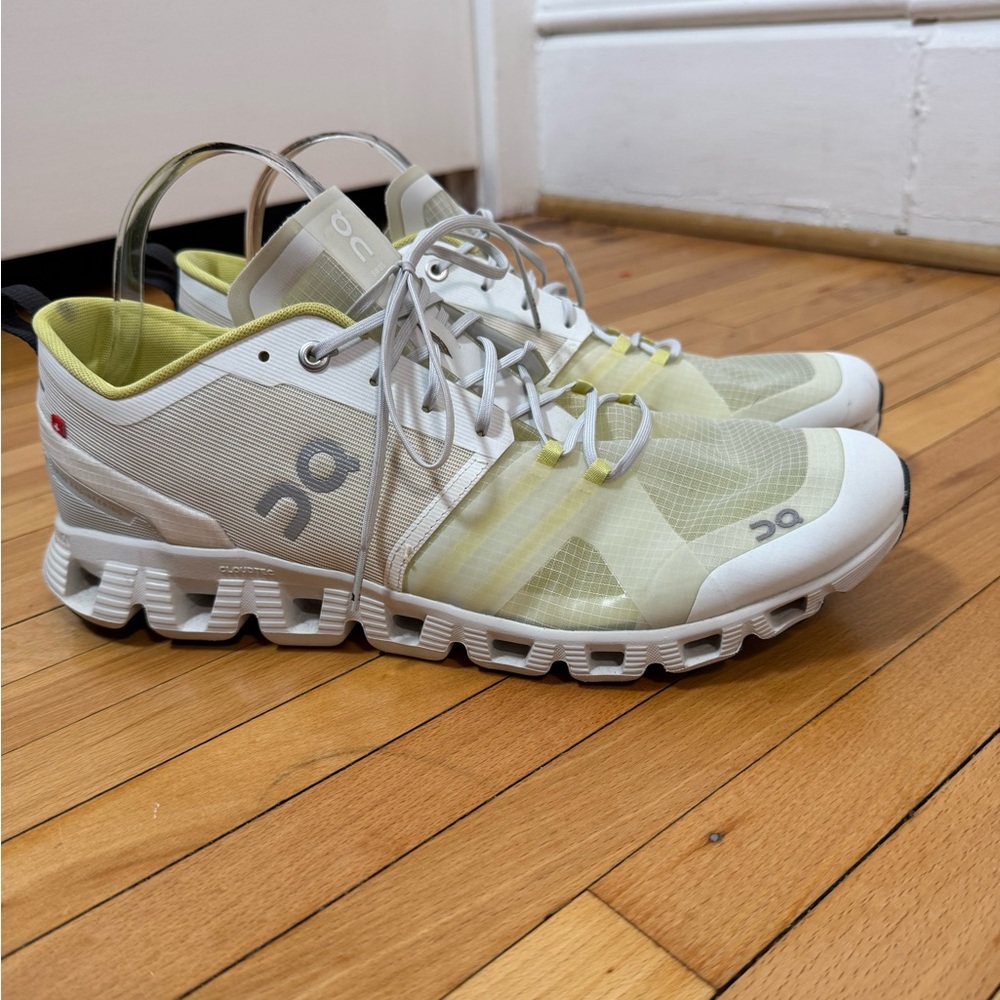 On Cloud X Shift Men’s Running Athletic Training Sneakers White Yellow Size 11